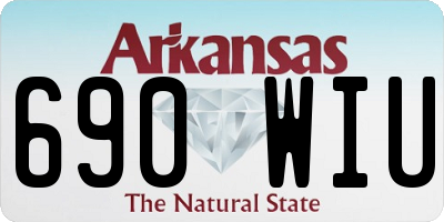 AR license plate 690WIU