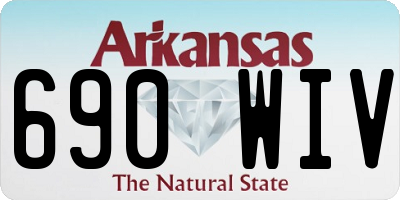 AR license plate 690WIV