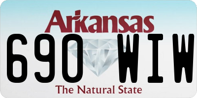 AR license plate 690WIW
