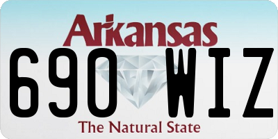 AR license plate 690WIZ