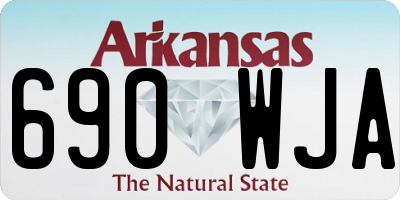 AR license plate 690WJA