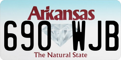 AR license plate 690WJB