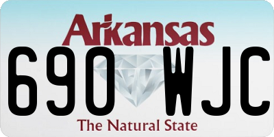 AR license plate 690WJC