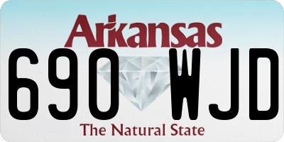 AR license plate 690WJD