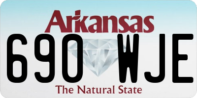 AR license plate 690WJE