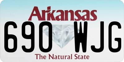 AR license plate 690WJG