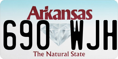 AR license plate 690WJH