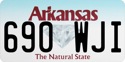 AR license plate 690WJI