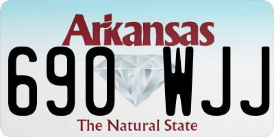 AR license plate 690WJJ