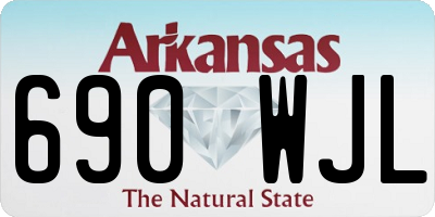 AR license plate 690WJL