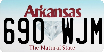 AR license plate 690WJM