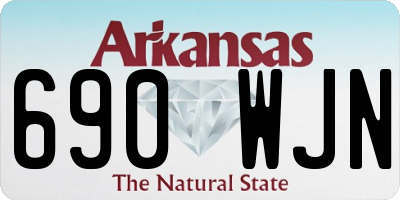 AR license plate 690WJN