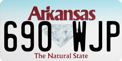 AR license plate 690WJP