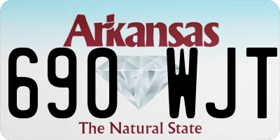 AR license plate 690WJT