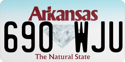 AR license plate 690WJU