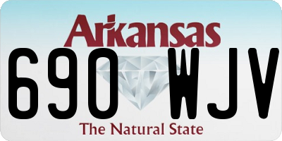 AR license plate 690WJV