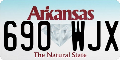AR license plate 690WJX