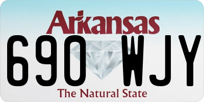 AR license plate 690WJY