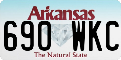 AR license plate 690WKC