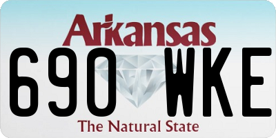 AR license plate 690WKE