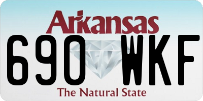 AR license plate 690WKF