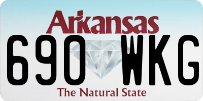 AR license plate 690WKG