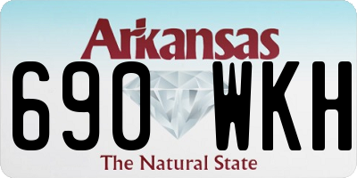 AR license plate 690WKH