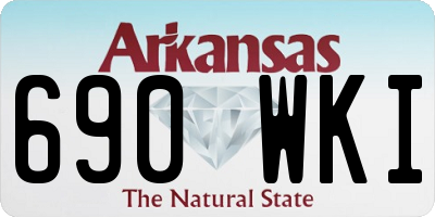 AR license plate 690WKI