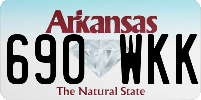 AR license plate 690WKK