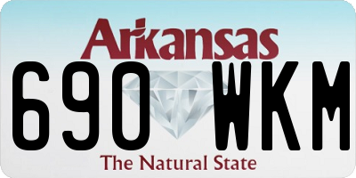 AR license plate 690WKM