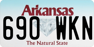 AR license plate 690WKN