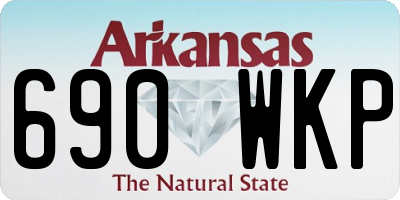 AR license plate 690WKP