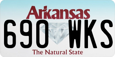 AR license plate 690WKS