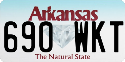 AR license plate 690WKT