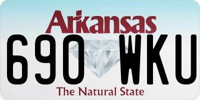 AR license plate 690WKU