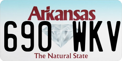 AR license plate 690WKV