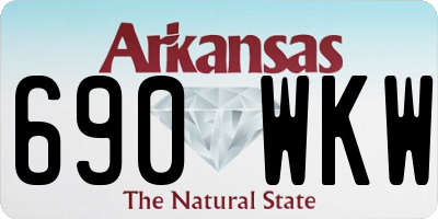 AR license plate 690WKW