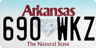 AR license plate 690WKZ