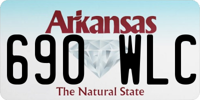 AR license plate 690WLC
