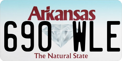AR license plate 690WLE
