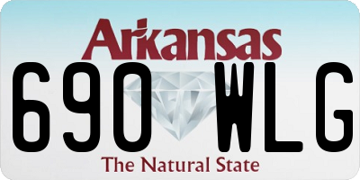 AR license plate 690WLG