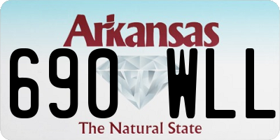 AR license plate 690WLL