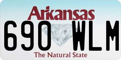 AR license plate 690WLM