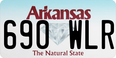 AR license plate 690WLR