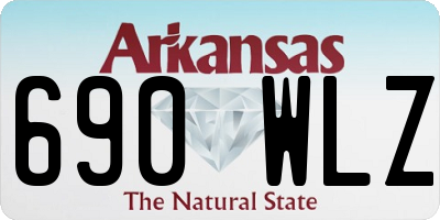 AR license plate 690WLZ