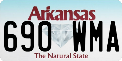 AR license plate 690WMA