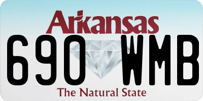 AR license plate 690WMB