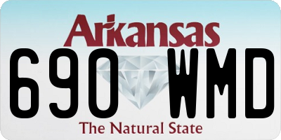 AR license plate 690WMD