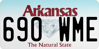 AR license plate 690WME