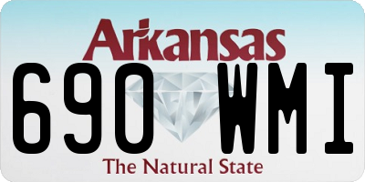 AR license plate 690WMI